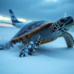 Turtle in danger VIP receives urgent help from airline: Rescue after fierce storm